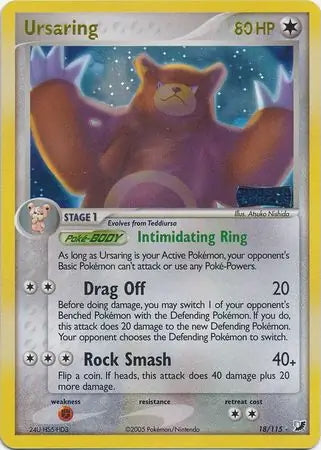 EX Unseen Forces Ursaring #18/115 reverse holo